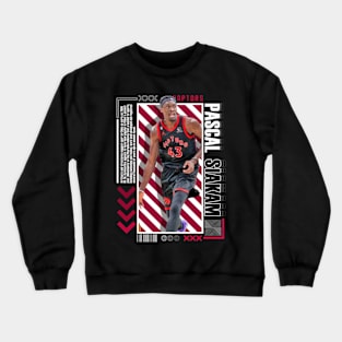 Pascal Siakam Paper Poster Version 10 Crewneck Sweatshirt